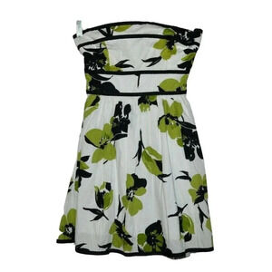 Speechless Sleeveless Green Black White Floral Dress Size 5 New With Tags